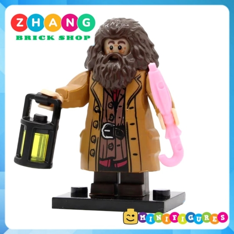 Xếp hình gồm Ron Weasley - Susan Bones - Harry Potter - Hermione Granger- Hagrid Lego Minifigures POGO PG8161