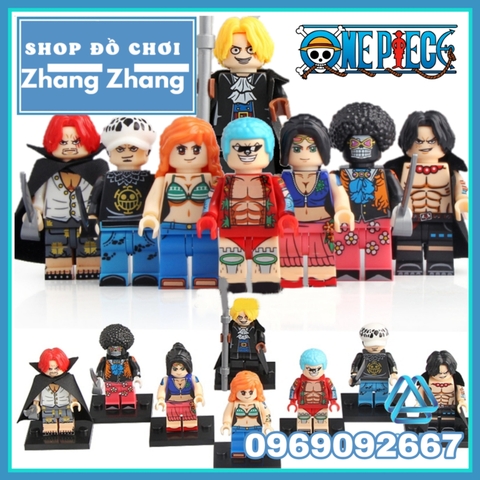 Xếp hình One Piece Nico Robin - Franky - Trafalgar - Sabo - Shanks
- Nami - Ace
- Brook Lego Minifigures Koruit KT1013