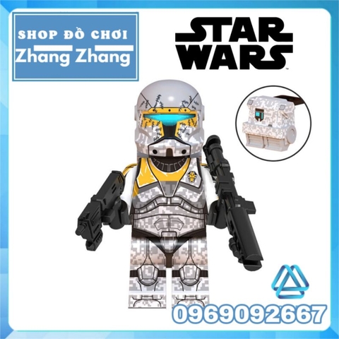 Đồ chơi xếp hình Star Wars Clone Commando Boss Chiến tranh giữa các vì sao Minifigures WM6124