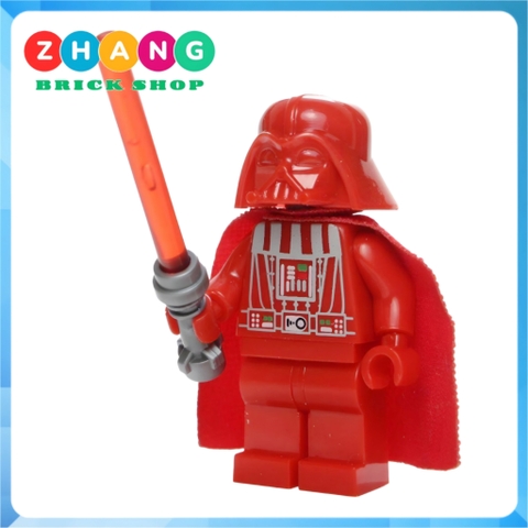 Xếp hình Star Wars Prototype Red Darth Vader Helmet Lego Minifigures WM297