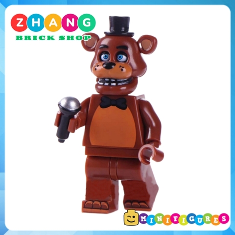 Xếp hình Chica - Bonnie - Foxy Spintraft - Freddy trong Five Night at Freddy Lego Minifigures WM6074