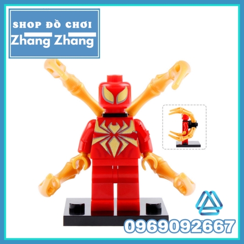 Xếp hình Scarlet Spider Woman SpiderMan Iron Spider Doc Ock Green Goblin Noir Home Coming Lego Minifigures Xinh X0107