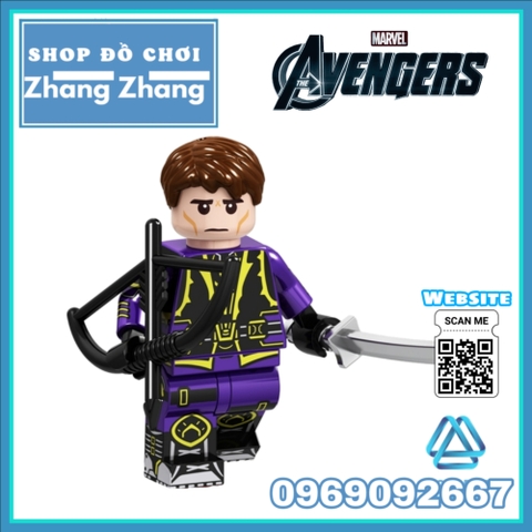 Đồ chơi Xếp hình Venom Blacklast Hawkeye - Nebula - Black Panther Captain Marvel - Spider Man Minifigures PRCK GD238 245