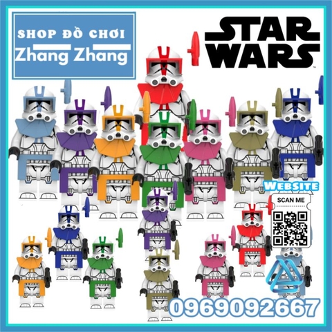 Đồ chơi xếp hình Star Wars Storm Clone Trooper Minifigures POGO PG8293