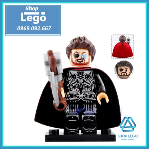 Xếp hình biệt đội Captain Marvel Stan Lee Thor Nova Korg Iron man Pepper Tony Stark Lego Minifigures Xinh X0240
