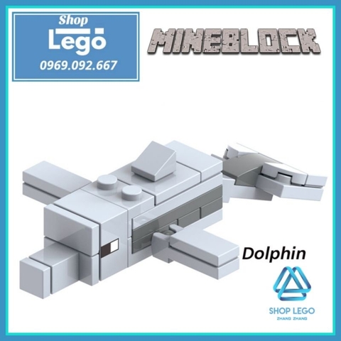 Xếp hình Minecraft gồm Phantom - Strider - Bee - Polar Bear - Agent - Dolphin - Cat - Vex Lego Minifigures Xinh X0301