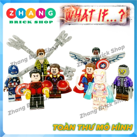 Đồ chơi xếp hình What if Shang Chi - Dr Octopus - Iron Man - Spider Man - Star Lord - Dr Strange Minifigures Kopf KF6145