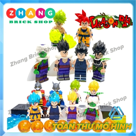 Đồ chơi xếp hình Dragon Ball 7 viên ngọc rồng Songo Ku Vegeta Gamma Piccolo Broly Minifigures Kopf KF6158