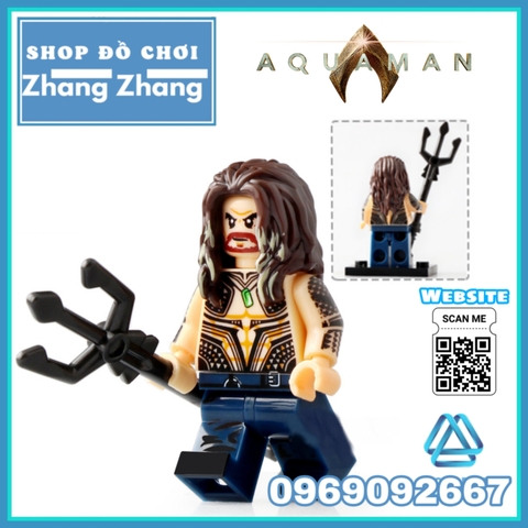 Xếp hình Aquaman Đế Vương Atlantics - Mera - Black Manta - Vulko - Atlanna - Nereus - Orm Lego Minifigures Xinh X0237
