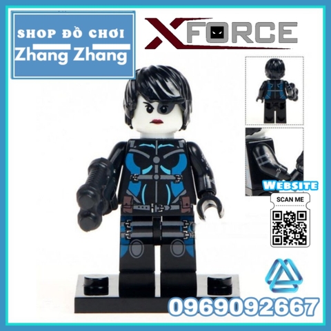 Xếp hình Forge - Domino - Omega Red - Sunfire - Radioactive Man- Pyro- Ripclaw- Union Jack Lego Minifigures POGO PG8082