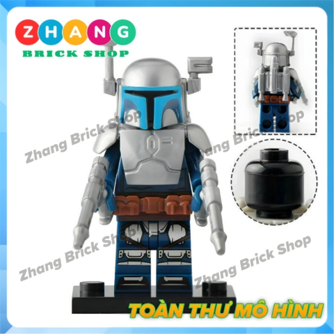 Xếp hình Star Wars Mandalorian Jango Boba Mando Fenn Rau Lego Minifigures KT1041