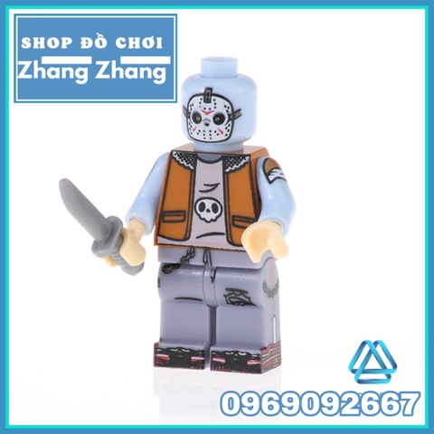 Xếp hình Halloween các nhân vật phim kinh dị Scared Lego Minifigures POGO PG8174