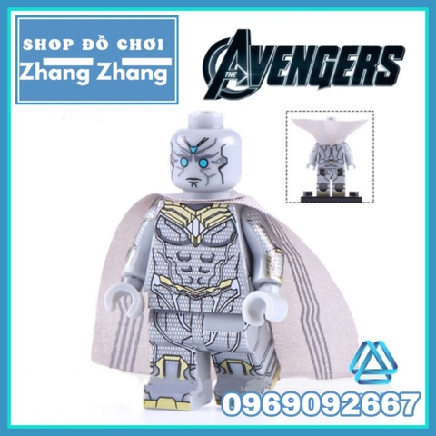 Xếp hình Vision - Scarlet Witch - Agatha Harkness - Quicksilver - Billy - Tommy - Monica Rambeau Lego Minifigures WM6115