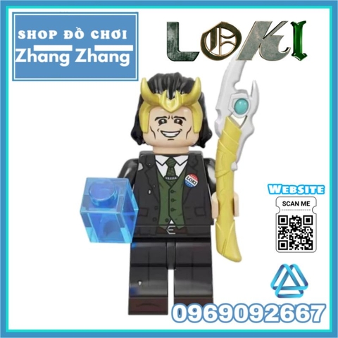 Đồ chơi xếp hình Loki TVA trong Thor Minifigures Kopf KF6141