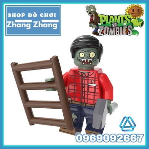 Xếp hình Plants Vs Zombies Lego Minifigures POGO PG8205