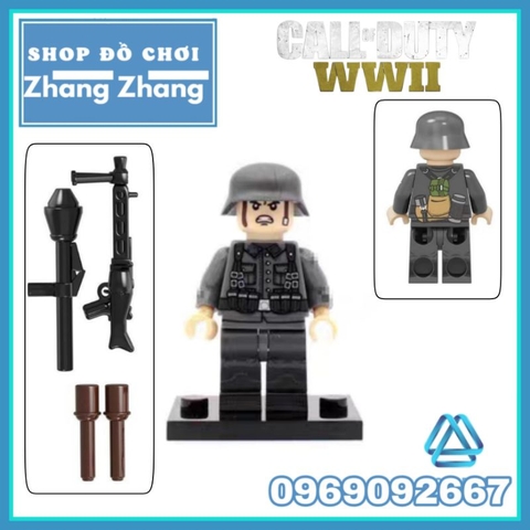 Đồ chơi xếp hình Call of Duty Phát xít Đức trong thế chiến 2 Minifigures JG011 014