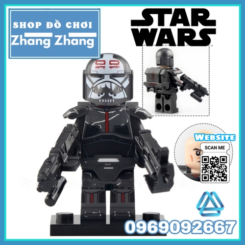 Xếp hình Star Wars Wrecker - Crosshair - Echo - Hunter- Tech- Echo Force 99 Lego Minifigures Koruit KT1047