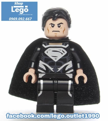 Đồ chơi Xếp hình Lantern Super man gồm General Zod - Blue Lantern - Red Son Super man Minifigures Lele D001 008