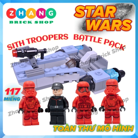Xếp hình Star Wars First Order Trooper Battle mới nhất Lego Minifigures K-008