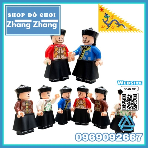 Đồ chơi xếp hình Trang phục Mãn Thanh thời đế quốc Đại Thanh Minifigures M8045