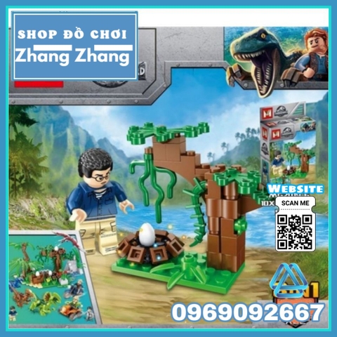 Xếp hình Công viên khủng long Jurassic World mới nhất 2020 Lego Minifigures MG2019
