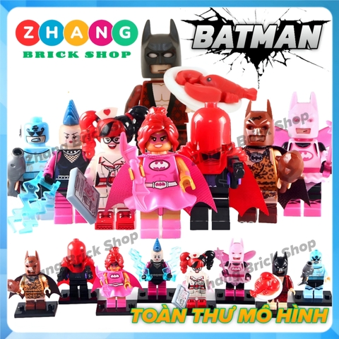 Xếp hình Batman Batgirl Redhood thành phố Gotham Lego Minifigures POGO PG124 131 PG8040