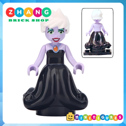 Xếp hình Elsa - Anna - Ariel - Aurora - Maleficent - Ursula - Prince Eric Lego Minifigures Lele F018 025