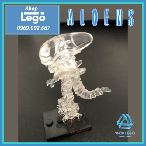 Xếp hình quái vật không gian ALIEN tàng hình trong suốt Lego Minifigures POGO PG1223
