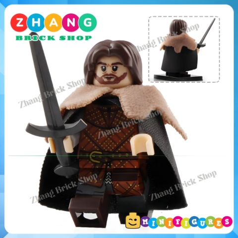 Đồ chơi xếp hình Game of Thrones gồm Eddard Stark - Jory Cassel - Hallis Mollen mô hình Minifigures XP042 047