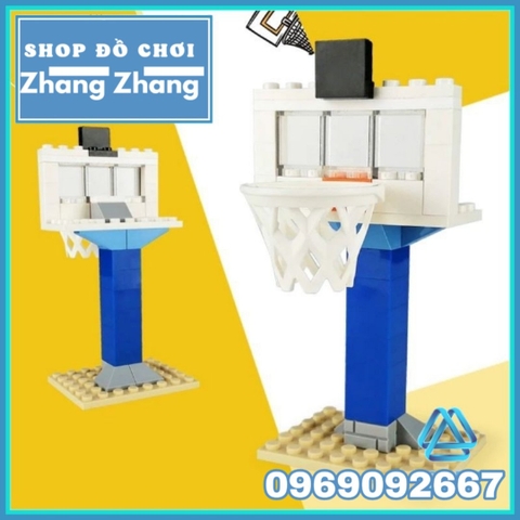 Xếp hình giải bóng rổ nhà nghề NBA đầy đủ bảng rổ Lego Minifigures Koruit KT1021-2A