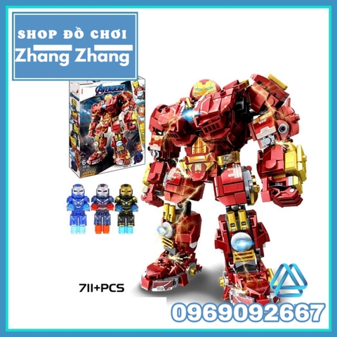 [711 hình] Xếp hình Iron Man Người sắt Hulkbuster Armor mới nhất 2021 Lego Minifigures Xinh 9018 XH9018