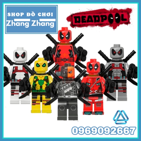 Đồ chơi Xếp hình Deadpool gwenpool deadshot siêu anh hùng Marvel Lego Minifigures M030 M035