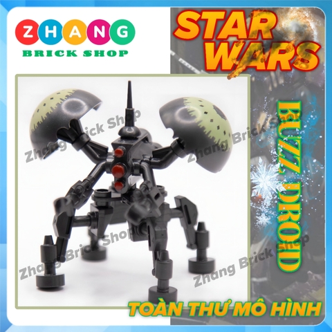 Xếp hình Star Wars robot chiến đấu cỗ máy Buzz Droid Lego Minifigures Koruit XP352