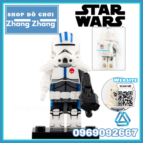 Xếp hình Star Wars Wrecker - Crosshair - Echo - Hunter- Tech- Echo Force 99 Lego Minifigures Koruit KT1047