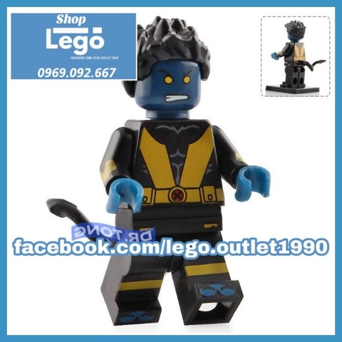 Xếp hình Doc Samson - Banshee - Trickster - Bluebird - Killer Frost- Nightcrawler - Iron Man Lego Minifigures WM6028