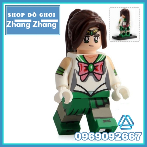 Xếp hình Thủy thủ mặt trăng Sailor Moon xinh đẹp cùng Tuxedo mặt nạ Chiba Mamoru Lego Minifigures WM6035