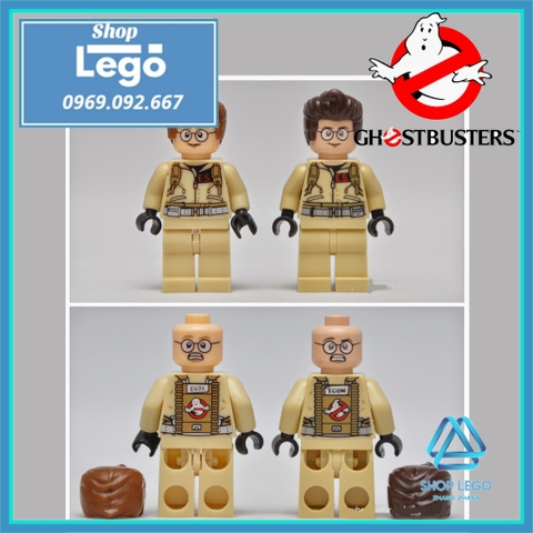 Xếp hình Ghostbusters Peter Venkman - Egon Spengler - Ray Stantz- Winston Zeddemore Lego Minifigures Xinh X108 111
