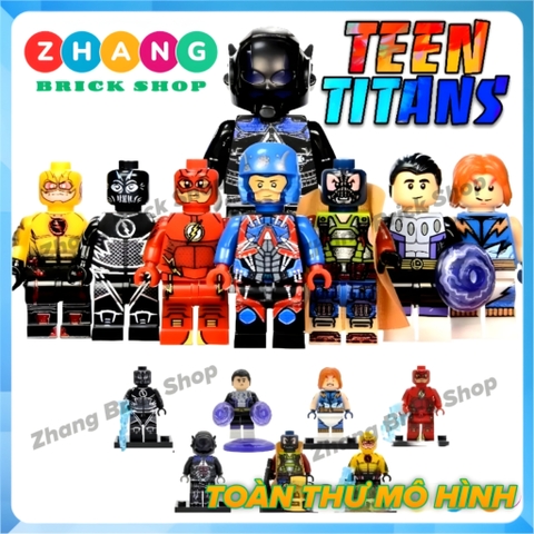 Xếp hình The Flash Atom Lightning Arkham Knight Bane Cosmic Boy DC Comics Lego Minifigures Xinh X0119