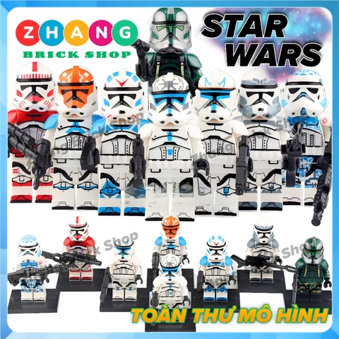 Xếp hình Star Wars Legion Coruscant Guard - Jesse - Imperial Stormtrooper Lego Minifigures Koruit KT1042