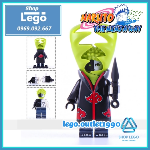 Xếp hình Yahiko Konan Nagato - Uchiha Itachi - Zetsu - Uchia Madara- Deidara - Hoshigaki Kisame Lego Minifigures WM6106