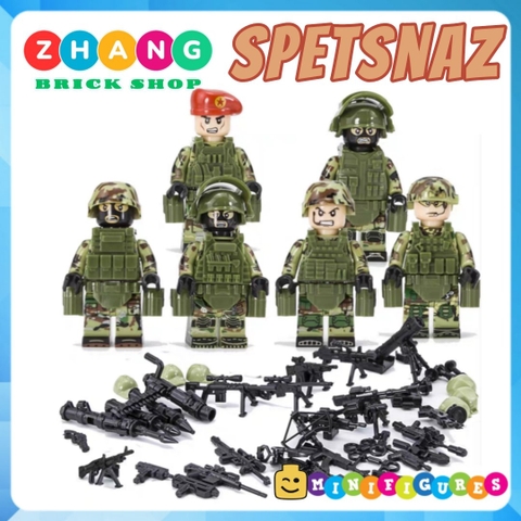 Đồ chơi Xếp hình Lực lượng đặc nhiệm Spetsnaz Alpha Nga tinh nhuệ giỏi nhất thế giới Lego Minifigures Tbstoy Tbs41-46