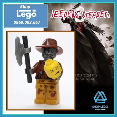 Xếp hình tên sát nhân Creeper's trong phim kinh dị Jeepers Creepers Lego Minifigures Kopf KF210