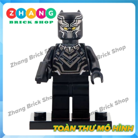 Đồ chơi xếp hình Captain America Black Panther Winter Soldier Hyperion Ms Marvel Deadshot Minifigures POGO PG8003