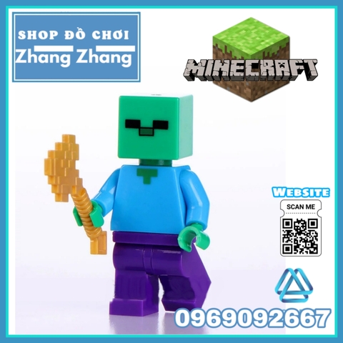 Xếp hình Mineblocks mô phỏng trò chơi Minecraft Lego Minifigures Xinh X0295