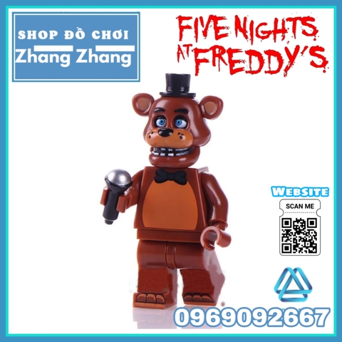 Xếp hình Chica - Bonnie - Foxy Spintraft - Freddy trong Five Night at Freddy Lego Minifigures WM6074