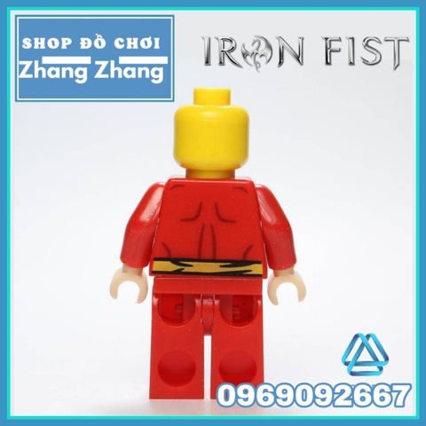 Xếp hình Iron Fist Red Đỏ Siêu đẹp siêu rẻ Lego Minifigures POGO PG8060 pg231