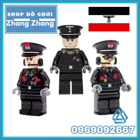 Đồ chơi xếp hình Sỹ quan phát xít Đức trong thế chiến 2 Facist WW II Minifigures JG015 017