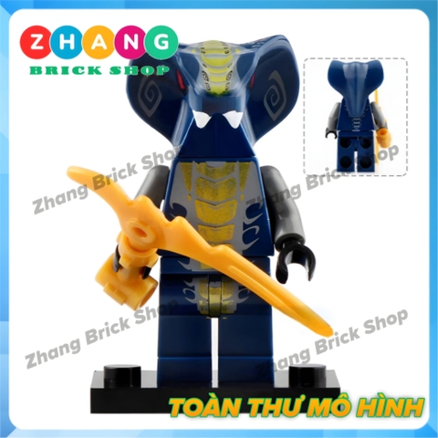 Mô hình nhân vật Ninja Movie Rắn Slirthaa Snike Chokun Snappa Wu Shark Army Jelly Four Eyes Garmadon Lele A049 056