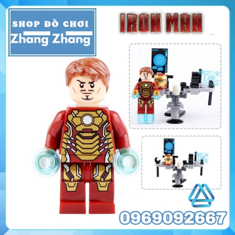 Đồ chơi Xếp hình phòng nghiên cứu Iron man Minifigures SY624