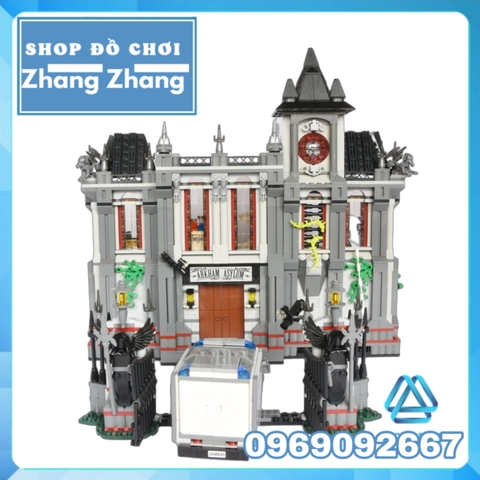 [1619 hình] Xếp hình nhà thương điên Arkham - The Arkham Asylum Breakout Lego Minifigures Decool 7124 Lepin 07044